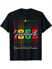 Juneteenth 1865 Celebration T-Shirt – Casual Tee With Juneteenth 1865 Graphic