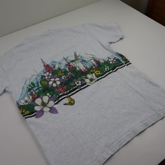 Vtg Hummingbird Habitat Nature T Shirt Mens Large Floral USA Tee Single Stitch