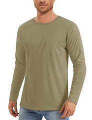 UPF50+ Men’s Long Sleeve T-Shirt Skin Protection Quick Dry Performance Fishing T