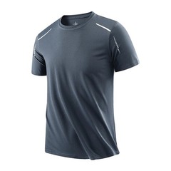 Mens Quick Dry Running T Shirt Breathable Sports Gym Hiking Tee Top