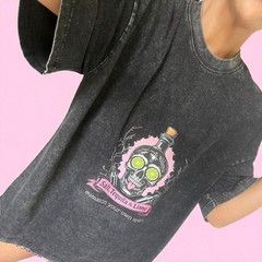 Oversized Acid Washed | Vintage Look Tequila T Shirt For Halloween : All Year