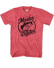 Funny Fishing Humor T-Shirt Fisherman Jokes Master Baiter T Shirt Novelty Gift