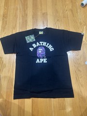 A Bathing Ape Men’s Black Purple T-Shirt Size M (100% AUTHENTIC)