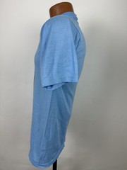 Vintage 80s Graphic T-Shirt M Tight Fit Shower Novelty Grunge Sports Blue USA