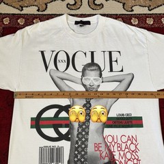 Kanye West Premium Label Y2K Vogue XXX Kate Moss LV Don T Shirt Size XL USA Made