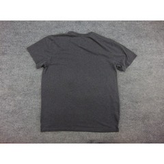 Polo Ralph Lauren T-Shirt Mens Medium V-Neck Charcoal Gray Solid Pony Logo Tee