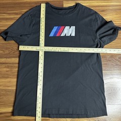 BMW Motorsport Shirt Mens Large Charcoal M3 High Performance Racing Logo Tee