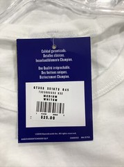 Champion Men’s White T-Shirt Tee Short Sleeve Crew Neck Size Medium