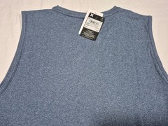 Hurley Men’s Exist Breathe Performance Tank top Poly Gladiator Submarine Blue