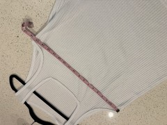 Manfinity Men’s Small White Waffle Knit Square Neck Tank Top Casual Minimalist