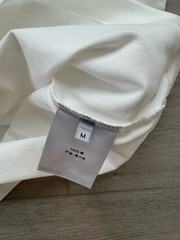 Dior Embroidered Logo White T-shirt Sz M