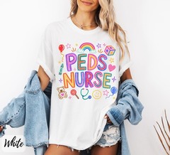 Peds Nurse Shirt Pediatric Nurse Medical Healthcare RN Unisex Graphic Tee