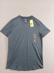 All In Motion Men T Shirt S Blue Crew Neck Short Sleeve Stretch Pullover Casual