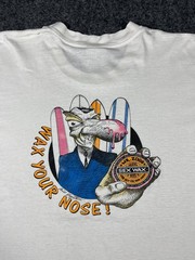 Vintage 90s Mr Zogs Sex Wax T Shirt Wax Your Nose Surf White L