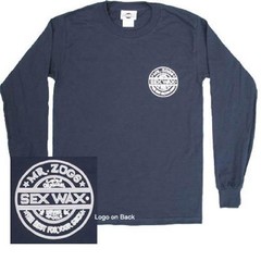 Sex Wax Mens Pinstripe Long Sleeve Tee in Navy – Small