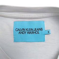 Calvin Klein x Andy Warhol Potrait T Shirt Size Small White Slub Cotton Tee