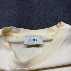 Rhude Shirt Box Logo Size L Designer White Used
