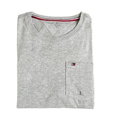 NWT Tommy Hilfiger Mens Regular Fit Solid Pocket Short Sleeve T-Shirt Jersey Tee