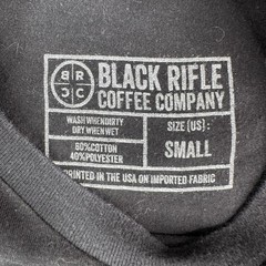 Black Rifle Coffee Company Mens Small Black Expresso Graphic T-Shirt