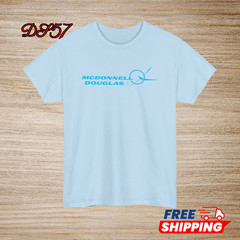 McDonnell Douglas Aircraft Logo Black/Navy/White/Grey/Red/Blue T-Shirt S-5XL