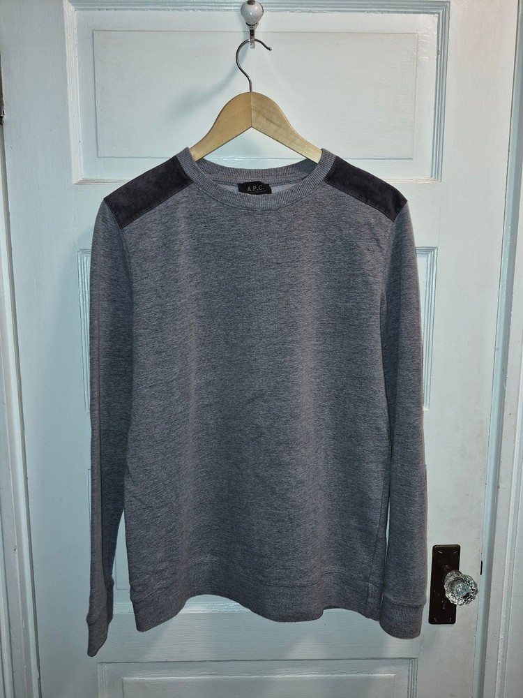 A.P.C APC Mesn Sweatshirt w/Velour Shoulders