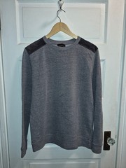 A.P.C APC Mesn Sweatshirt w/Velour Shoulders
