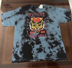 WU-TANG CLAN Tiger Style Blue Black Tie Dye Graphic T-Shirt 2021 Adult Size L/XL