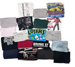 19 T Shirt Bundle Lot Vintage Y2k 80’s 90s 00s Sports Band Film Various Sizes