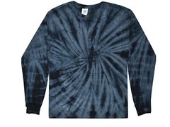 Tie Dye Long Sleeve Shirts Psychedelic Kids & Adult 100% Cotton Colortone