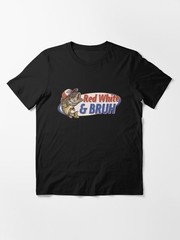 Men Red White And Bruh Shirt Patriotic Fishing 4th Of July T-Shirt