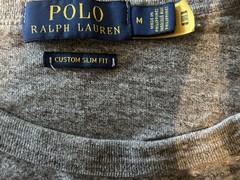 Polo Ralph Lauren Shirt Men’s Medium Heather Gray Classic Slim Fit Athl. Club