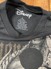 LG Disney Mickey Mouse Full Print Graphic Tee Shirt Black All Over Front Print