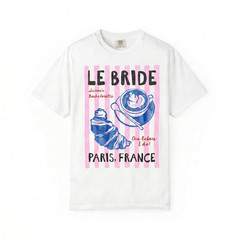 French Bachelorette Shirts Coffee Croissant Paris Girls Trip 2026 Unisex T Shirt