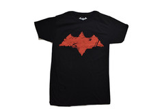Batman Arkham Knights Mens Red Hood Graphic Black Shirt NWT S
