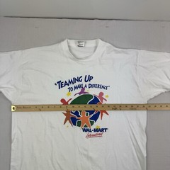 Vintage Walmart International T Shirt Adult XL White Store Making A Difference