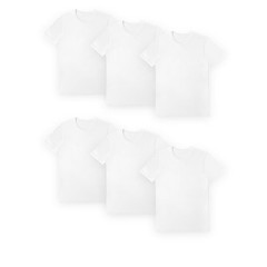 Member’s Mark Men’s 6 Pack Essential Undershirt Size M White