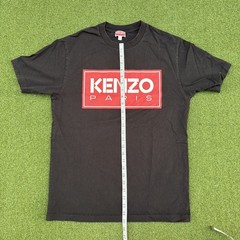 KENZO Paris Box Logo T Shirt short sleeve Black Red Small