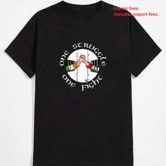 Ireland Palestine Solidarity Black Unisex T-Shirt S-5XL