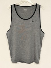 Under Armour UA Tech Tank 2.0 Men’s Sz Medium Gray Polyester Performance 1328704