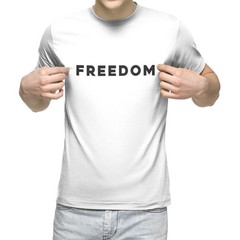 X-LARGE Freedom White Tri-Blend T- Shirt Charlie Kirk Unisex