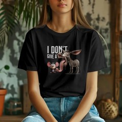 I Don’t Give A Rats Ass Shirt,Rat Meme Shirt,Donkey and Mouse