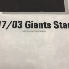 Bruce Springsteen & E Street Band Giants Stadium 2003 Event T Shirt Large #Q08