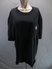 Carhartt Size XL Mens Black 100% Cotton Utility Work Casual Pocket TShirt 594