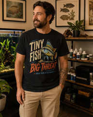Tiny Fish Big Threat Apistogramma Dwarf Cichlid Aquarium T-Shirt Tee Gift Keeper