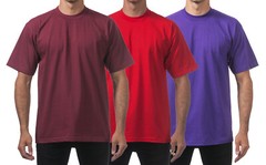 T-Shirts Short Sleeve Tees Heavyweight Shirts Solid BIG TALL Oversize UP TO 10XL