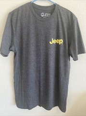 Men’s Jeep “Life Off Road” T Shirt, Large, Grey, Jedco