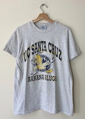 Vintage 90’s UC Santa Cruz Banana Slugs Pulp Fiction Grey Tee Shirt