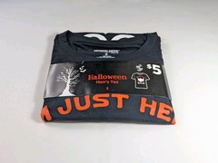 Mission Ridge Men’s Small Black Halloween T Shirt I’m Just Here For The Boos