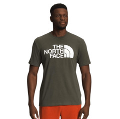 The North Face Short Sleeve Half Dome Tee Size Small New Taupe Green Gorpcore