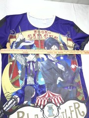 Black Butler Book of Circus Graphic T-Shirt Anime Manga XXXL Polyester Spandex